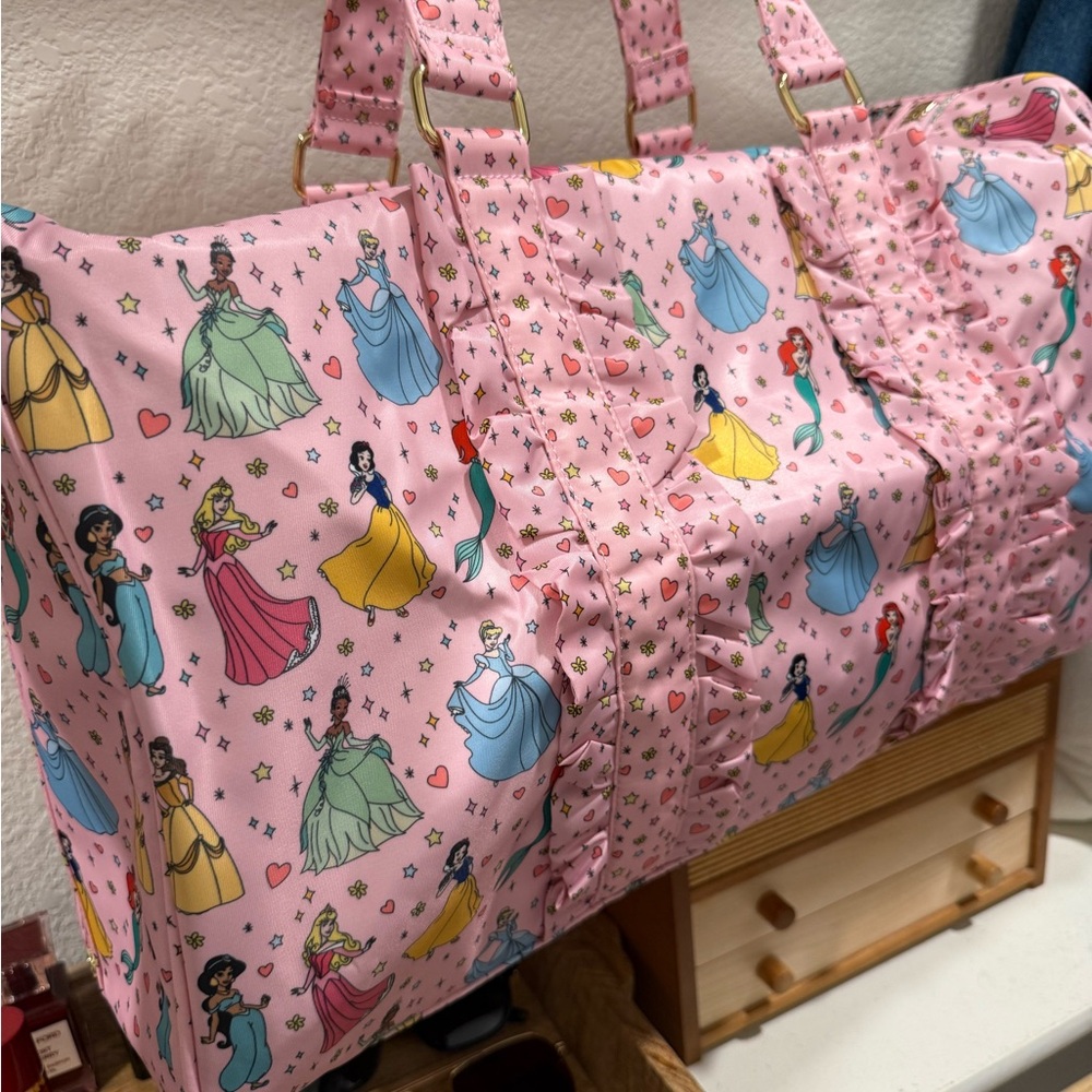 Stoney Clover Lane Disney Princess Never Stop Dreaming Classic Duffle Bag NWT - Picture 2 of 7
